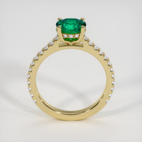 1.17 Ct. Emerald Ring, 18K Yellow Gold 3