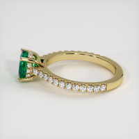 1.17 Ct. Emerald Ring, 18K Yellow Gold 4