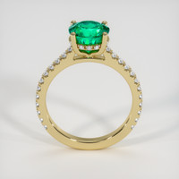 1.85 Ct. Emerald Ring, 18K Yellow Gold 3