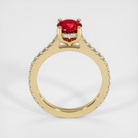 0.98 Ct. Ruby Ring, 18K Yellow Gold 3
