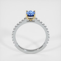0.82 Ct. Blue Sapphire Ring, 14K Yellow & White 3