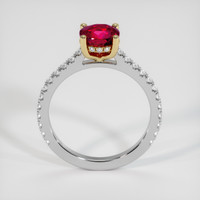 1.56 Ct. Ruby Ring, 14K Yellow & White 3