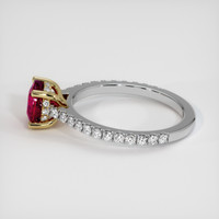 1.56 Ct. Ruby Ring, 14K Yellow & White 4