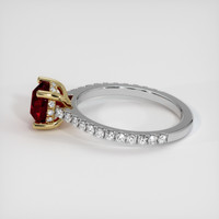 2.01 Ct. Ruby Ring, 14K Yellow & White 4