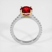 2.57 Ct. Ruby Ring, 14K Yellow & White 3