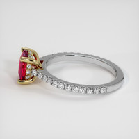 1.62 Ct. Ruby Ring, 14K Yellow & White 4