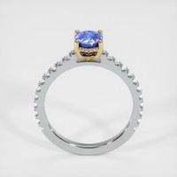 0.86 Ct. Blue Sapphire Ring, 18K Yellow & White 3