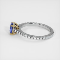0.86 Ct. Blue Sapphire Ring, 18K Yellow & White 4