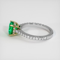1.87 Ct. Emerald Ring, 18K Yellow & White 4
