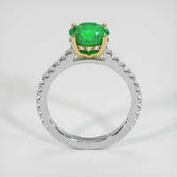 1.67 Ct. Emerald Ring, 18K Yellow & White 3