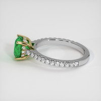 1.67 Ct. Emerald Ring, 18K Yellow & White 4