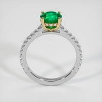 1.20 Ct. Emerald Ring, 18K Yellow & White 3