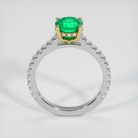 1.26 Ct. Emerald Ring, 18K Yellow & White 3