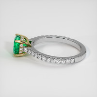 1.26 Ct. Emerald Ring, 18K Yellow & White 4