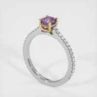 0.72 Ct. Sapphire Ring, 18K Yellow & White 2