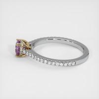 0.72 Ct. Sapphire Ring, 18K Yellow & White 4