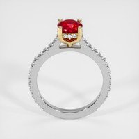 0.98 Ct. Ruby Ring, 18K Yellow & White 3