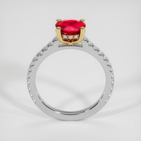 1.22 Ct. Ruby Ring, 18K Yellow & White 3