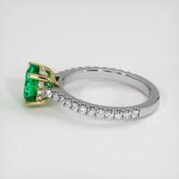 1.57 Ct. Emerald Ring, 18K Yellow & White 4