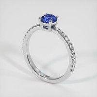 0.77 Ct. Sapphire Ring, Platinum 950 2