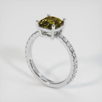 2.18 Ct. Gemstone Ring, Platinum 950 2