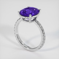 4.42 Ct. Gemstone Ring, Platinum 950 2