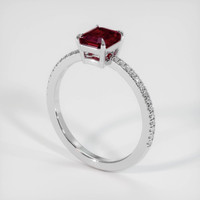 1.03 Ct. Ruby Ring, Platinum 950 2