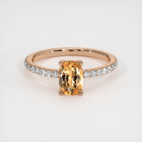 1.11 Ct. Gemstone Ring, 14K Rose Gold 1