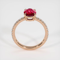 2.03 Ct. Ruby Ring, 14K Rose Gold 3