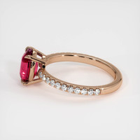 2.03 Ct. Ruby Ring, 14K Rose Gold 4