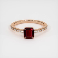 1.03 Ct. Ruby Ring, 14K Rose Gold 1