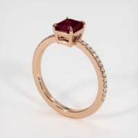 1.03 Ct. Ruby Ring, 14K Rose Gold 2