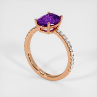 1.59 Ct. Gemstone Ring, 18K Rose Gold 2