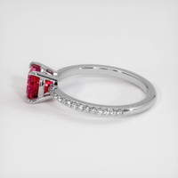 1.51 Ct. Purplish Red Ruby Ring, 10K White Gold 4