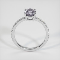 1.27 Ct. Bluish Grey Sapphire Ring, 10K White Gold 3