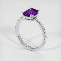 1.59 Ct. Gemstone Ring, 14K White Gold 2