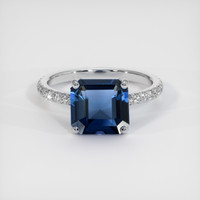 2.94 Ct. Gemstone Ring, 14K White Gold 1