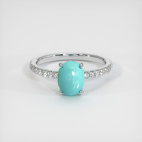 1.24 Ct. Gemstone Ring, 14K White Gold 1