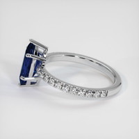 2.00 Ct. Sapphire Ring, 14K White Gold 4