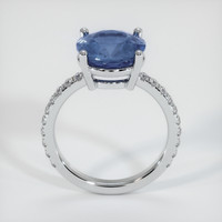 3.80 Ct. Sapphire Ring, 18K White Gold 3