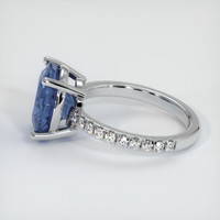 3.80 Ct. Sapphire Ring, 18K White Gold 4