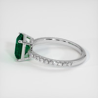 1.86 Ct. Emerald Ring, 18K White Gold 4