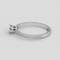 0.46 Ct. Alexandrite Ring, 18K White Gold 4