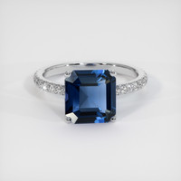 2.94 Ct. Gemstone Ring, 18K White Gold 1