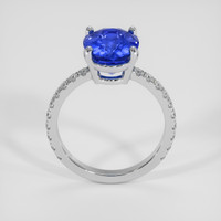 4.15 Ct. Blue Sapphire Ring, 18K White Gold 3