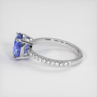2.57 Ct. Sapphire Ring, 18K White Gold 4