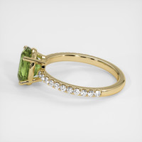 1.66 Ct. Green Tourmaline Ring, 10K Yellow Gold 4