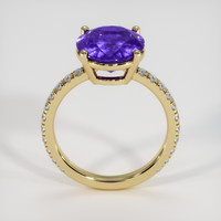 4.42 Ct. Violet Tanzanite Ring, 10K Yellow Gold 3