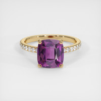 2.74 Ct. Purple Spinel Ring, 10K Yellow Gold 1