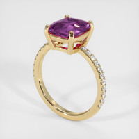 2.74 Ct. Purple Spinel Ring, 10K Yellow Gold 2